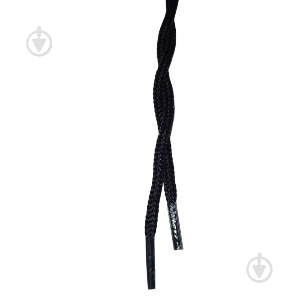 Шнурки тонкі чорні 90 см - фото 1
