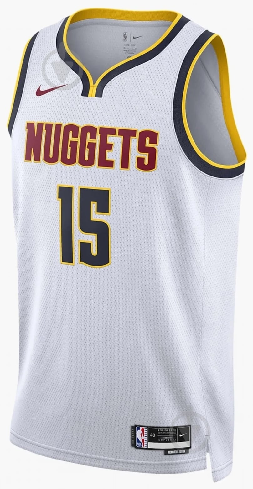 Майка Nike Denver Nuggets AE DN2075-100 р.M белый - фото 1