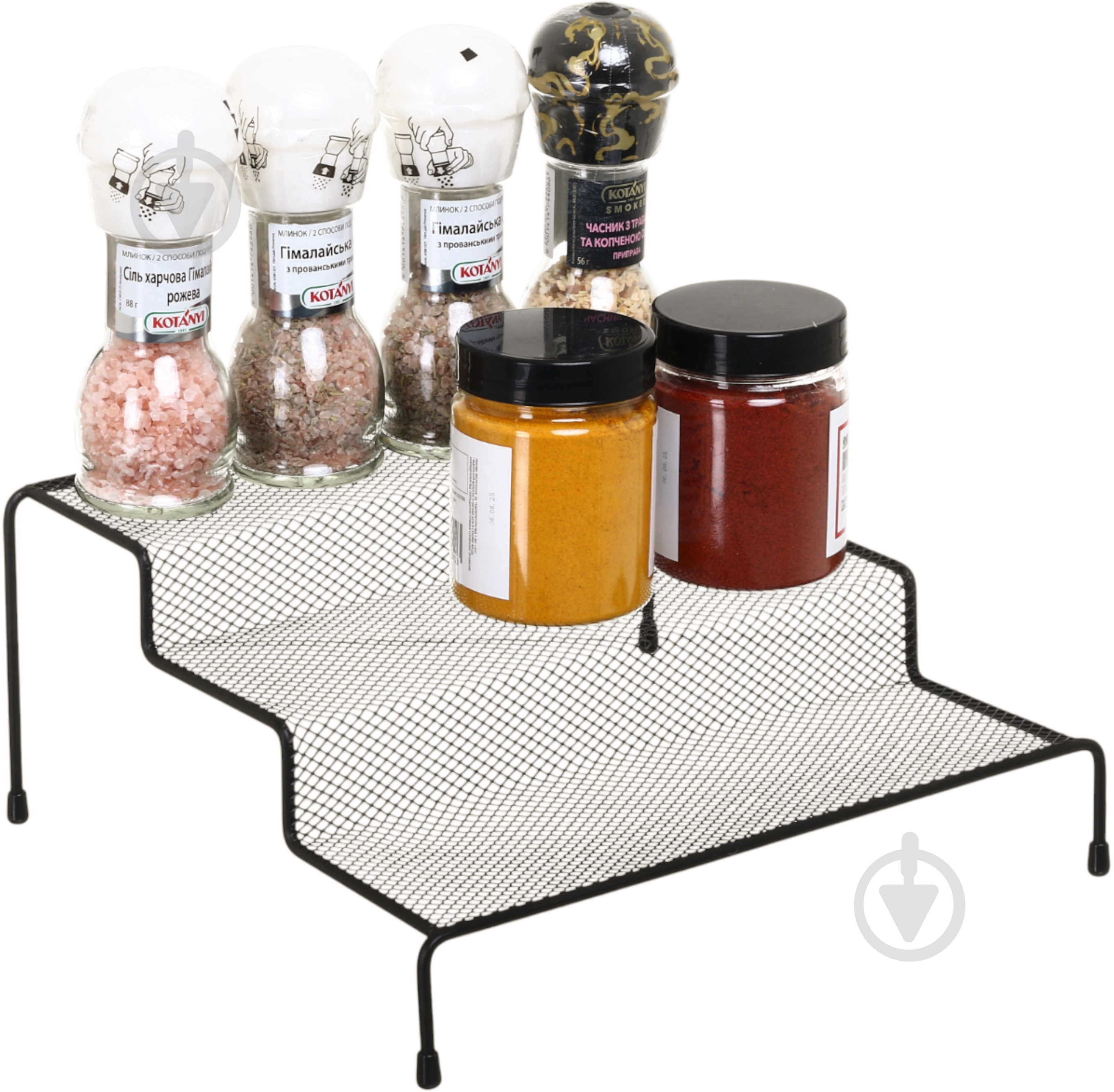 Полиця Flamberg Premium для спецій Fernie 26.5х24х12 см чорний DS15117BK - фото 6 Полиця Flamberg Premium для спецій Fernie 26.5х24х12 см чорний DS15117BK - фото 6