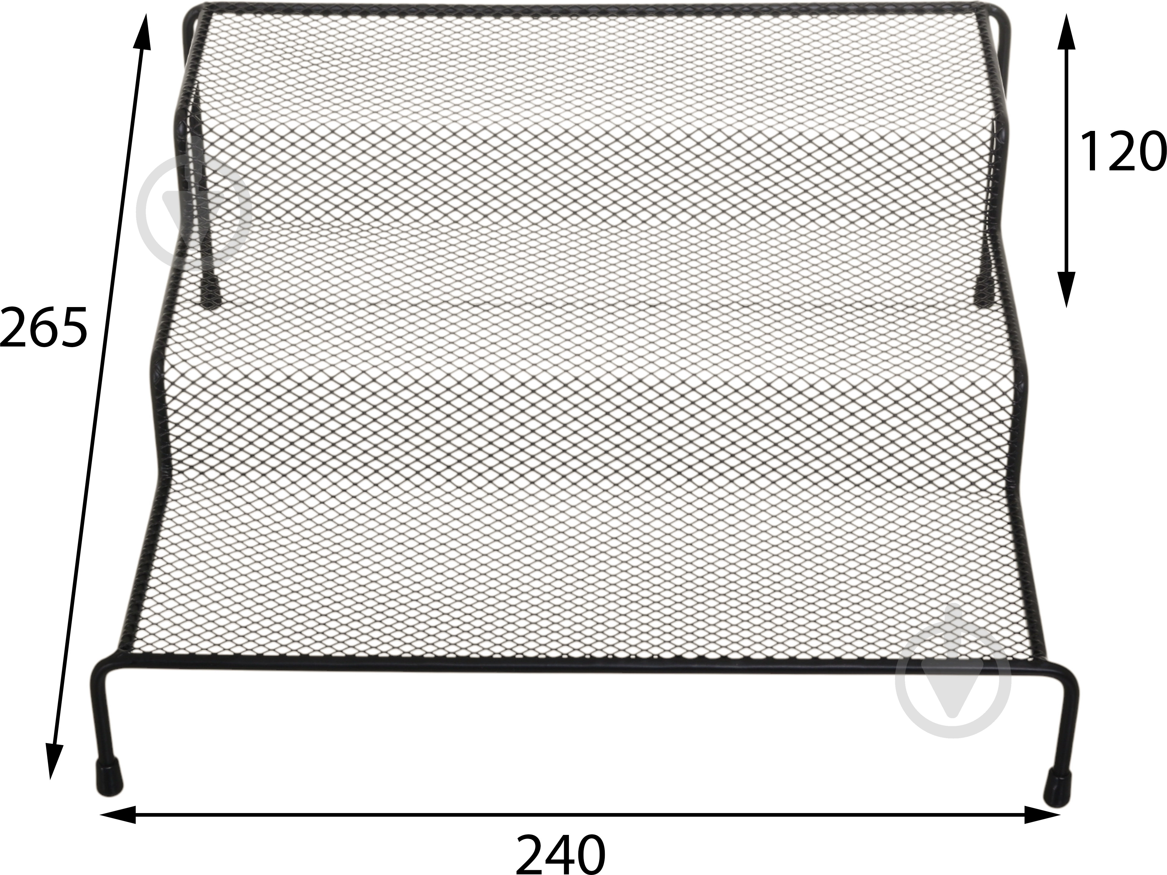 Полиця Flamberg Premium для спецій Fernie 26.5х24х12 см чорний DS15117BK - фото 2 Полиця Flamberg Premium для спецій Fernie 26.5х24х12 см чорний DS15117BK - фото 2