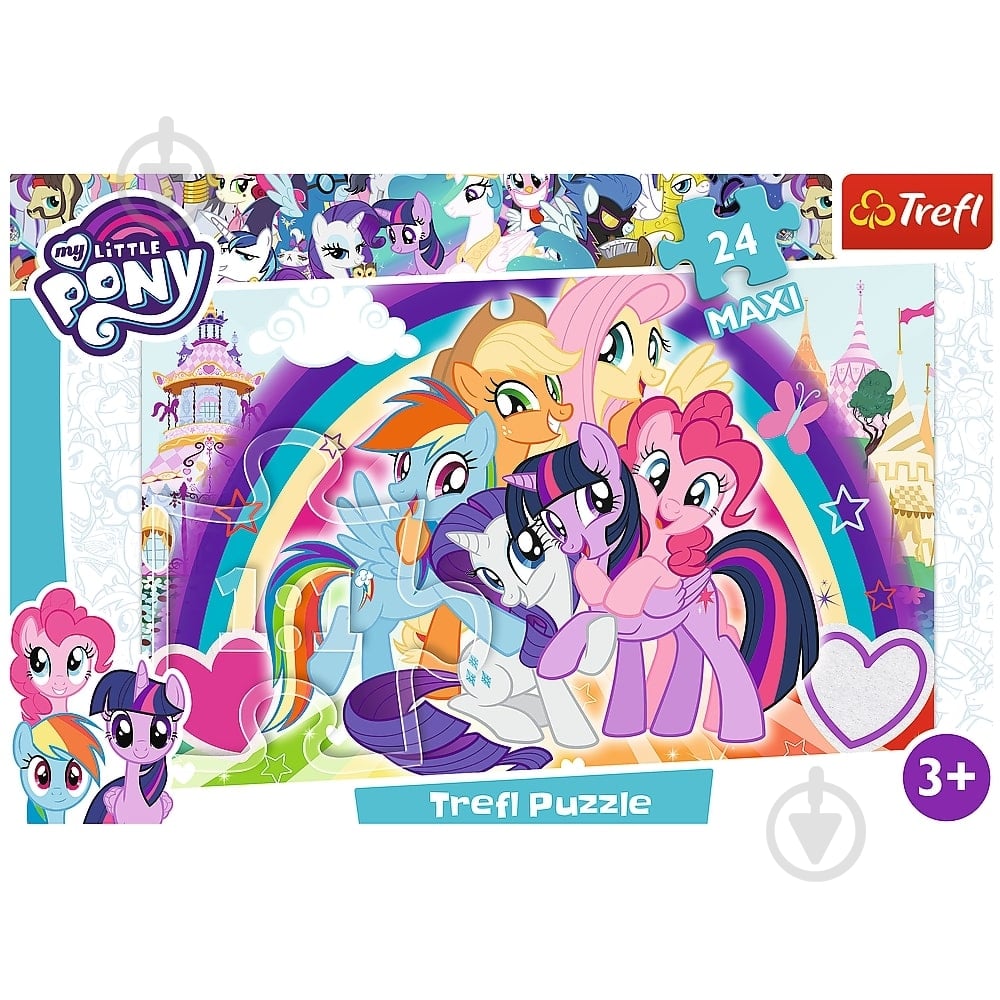 Пазлы Trefl Счастливые пони 6336178 - фото 2