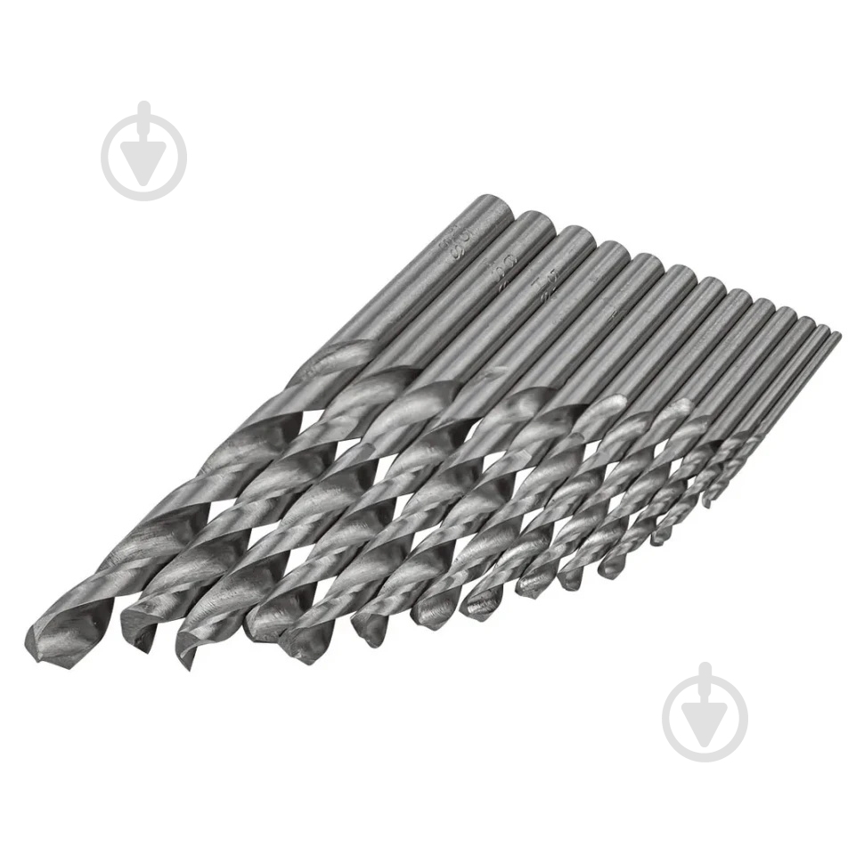 Набор сверл по металлу Forsage HSS в пластиковом футляре 13 шт. F-DBS13 - фото 3
