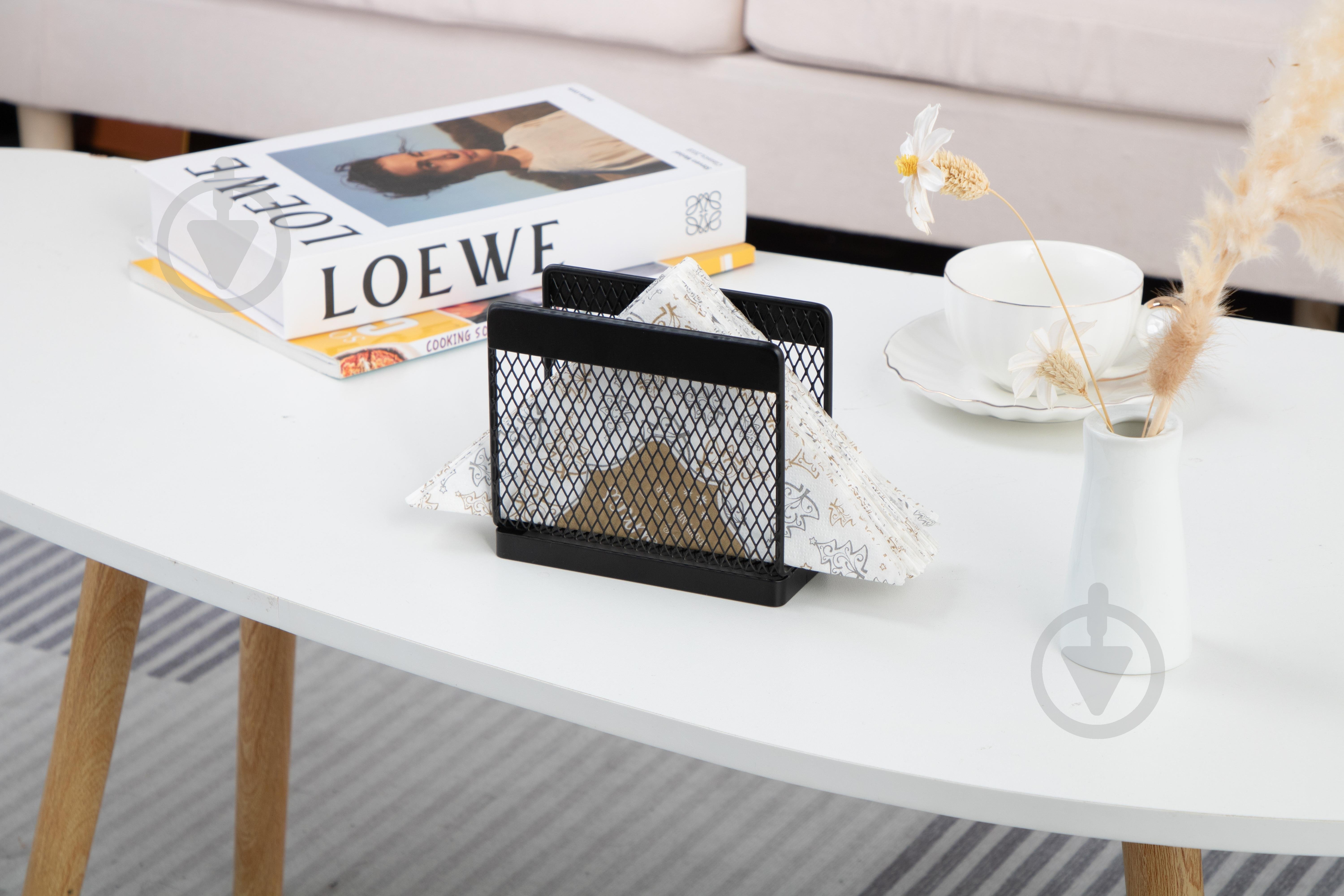 Салфетница Flamberg Premium Fernie 13,7х6х12 см черная - фото 8 Салфетница Flamberg Premium Fernie 13,7х6х12 см черная - фото 8