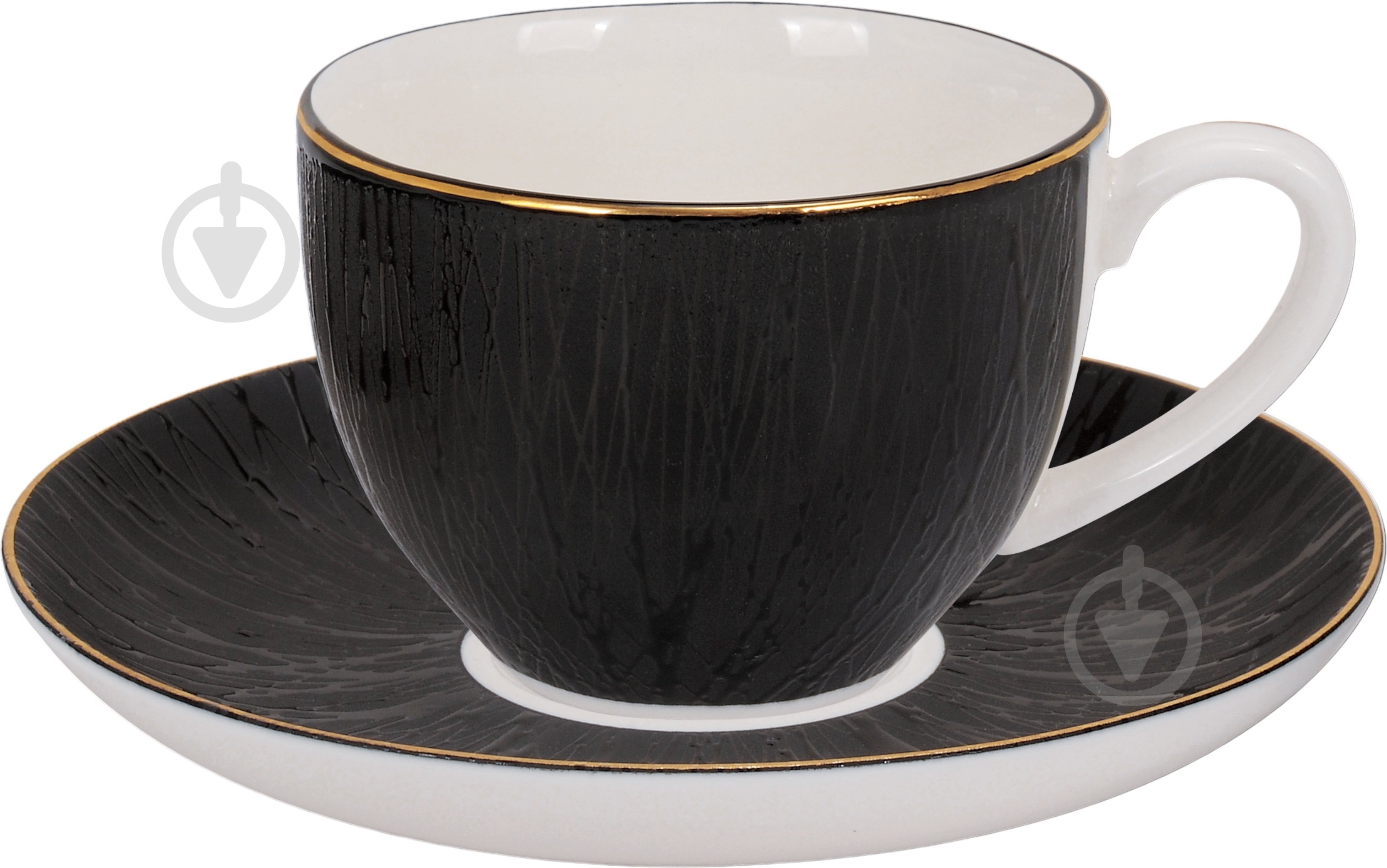 Чашка с блюдцем Fiora Obscure 250 мл - фото 1 Чашка с блюдцем Fiora Obscure 250 мл - фото 1