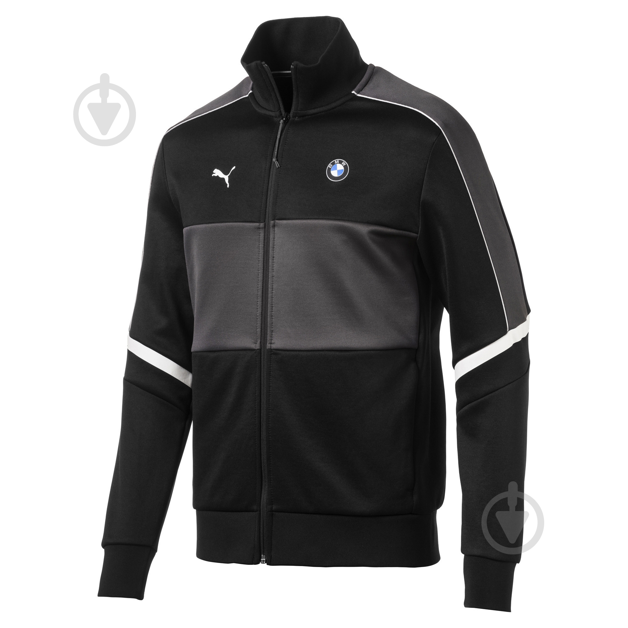 Джемпер Puma BMW MMS T7 Track Jacket 57778401 р. L черный - фото 1 Джемпер Puma BMW MMS T7 Track Jacket 57778401 р. L черный - фото 1