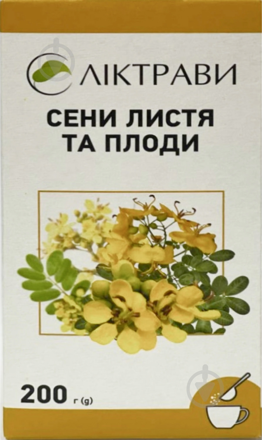 Сени листя та плоди різано-пресовані у пачкці з внутрішнім пакетом по 200 г - фото 1