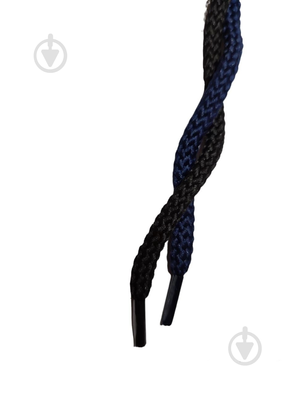Шнурки черный/синий 130 см - фото 1