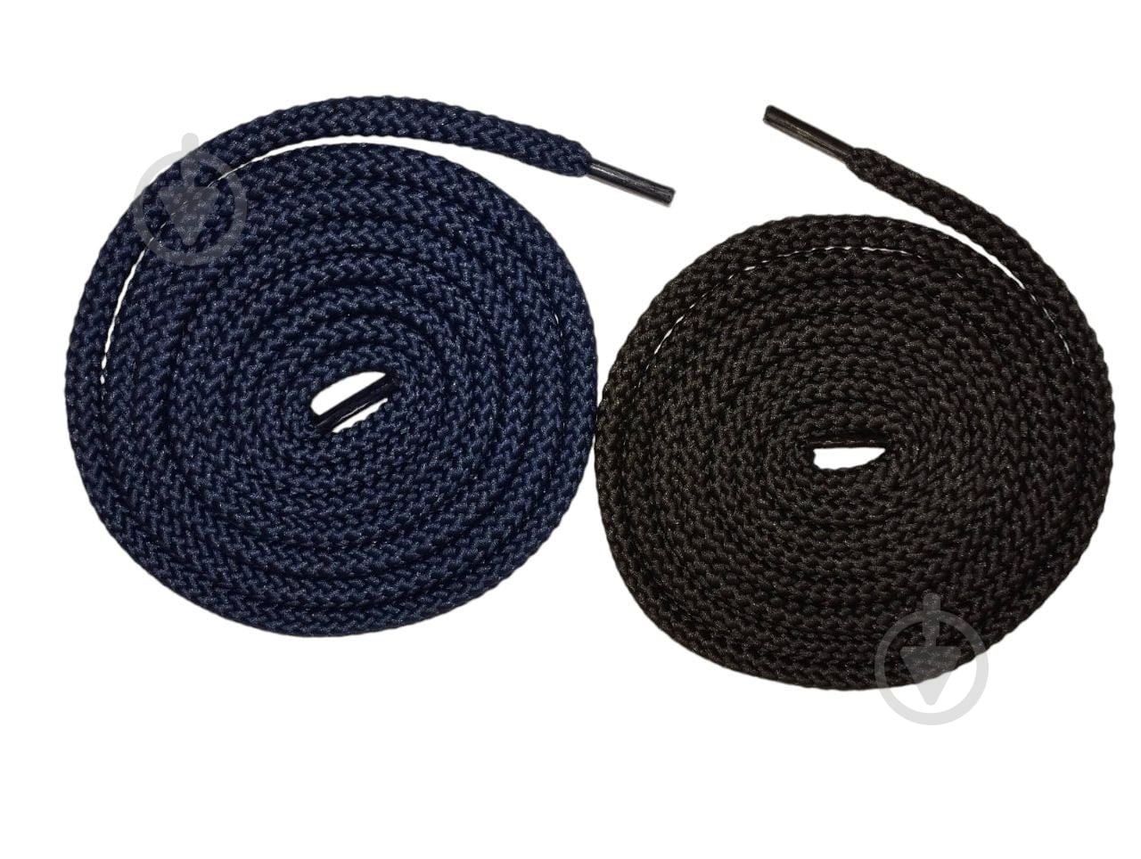 Шнурки черный/синий 130 см - фото 2