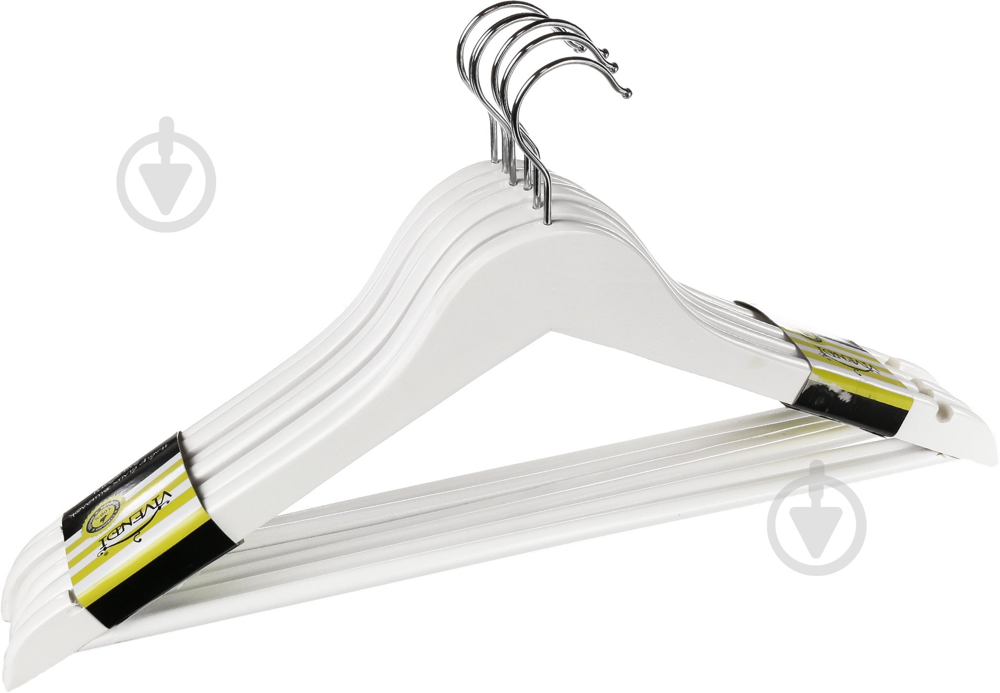 Набор плечиков Vivendi белый 45 см 6 шт. - фото 1 Набор плечиков Vivendi белый 45 см 6 шт. - фото 1