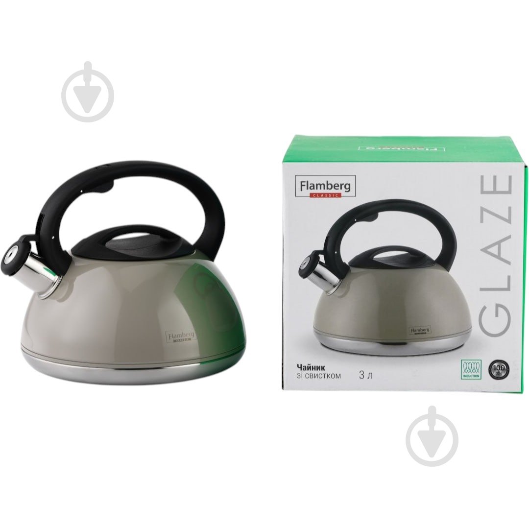 Чайник Flamberg Glaze 3 л сірий - фото 3