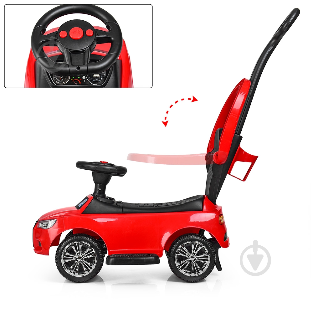 Толокар Bambi красный M 3503A-3 - фото 5