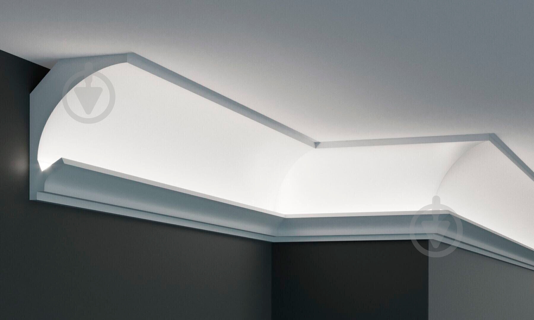 Карниз Tesori KD 201 white 1150x115x90 мм - фото 1