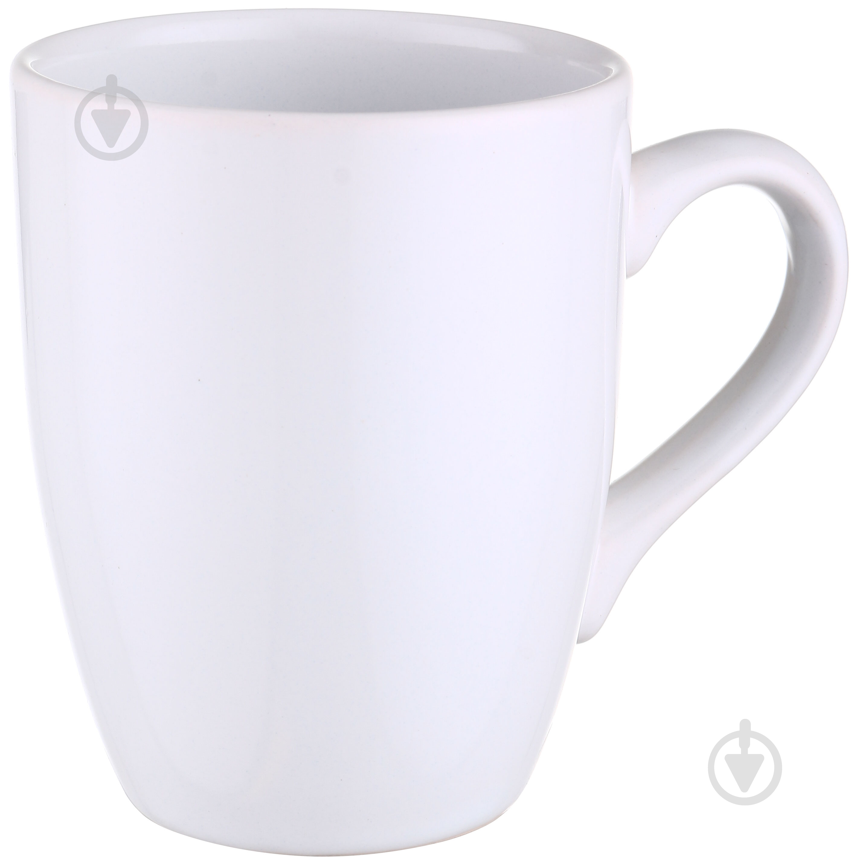 Чашка Keramika Alfa 360 мл белая - фото 1