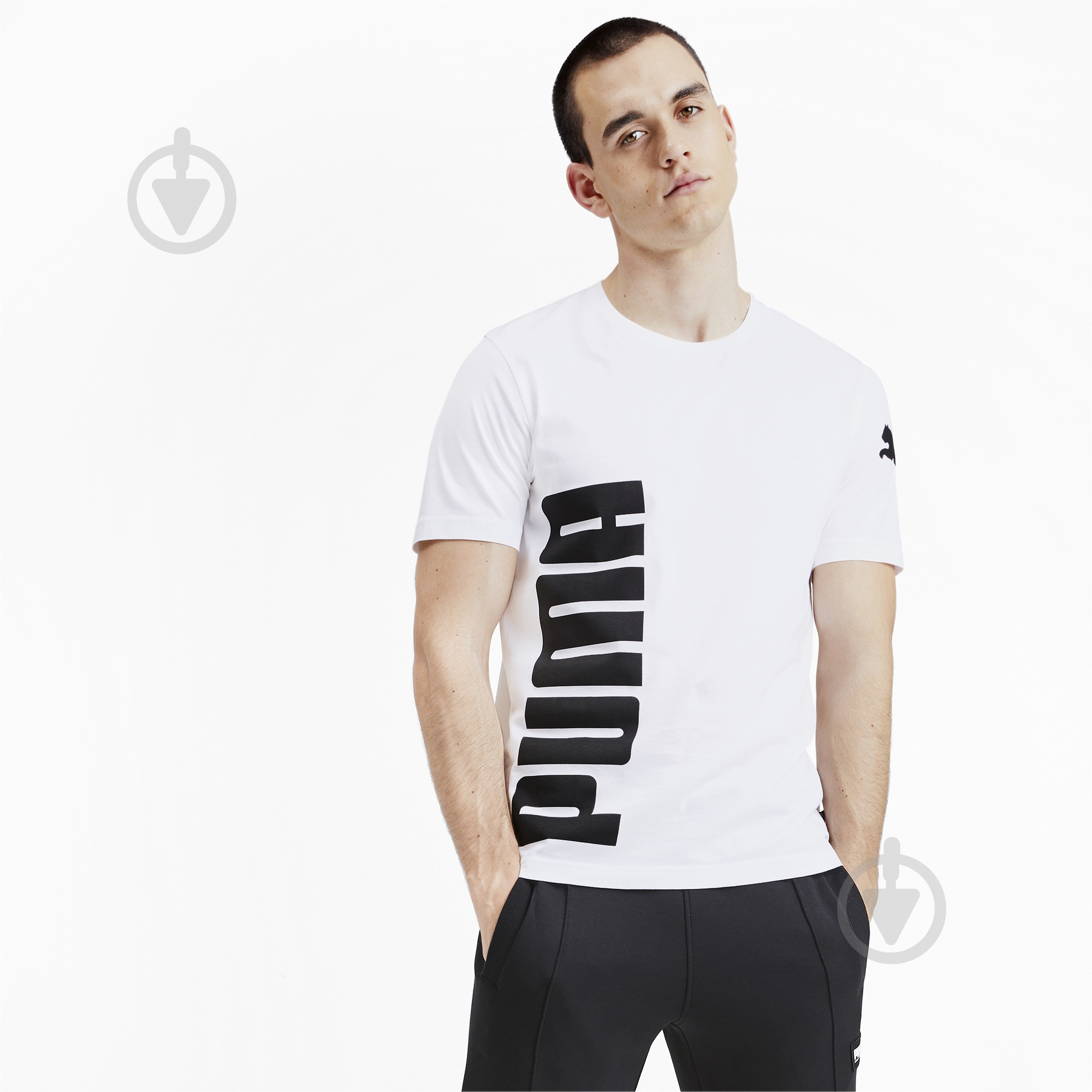 Футболка Puma Big Logo Tee 58056102 S белый - фото 1