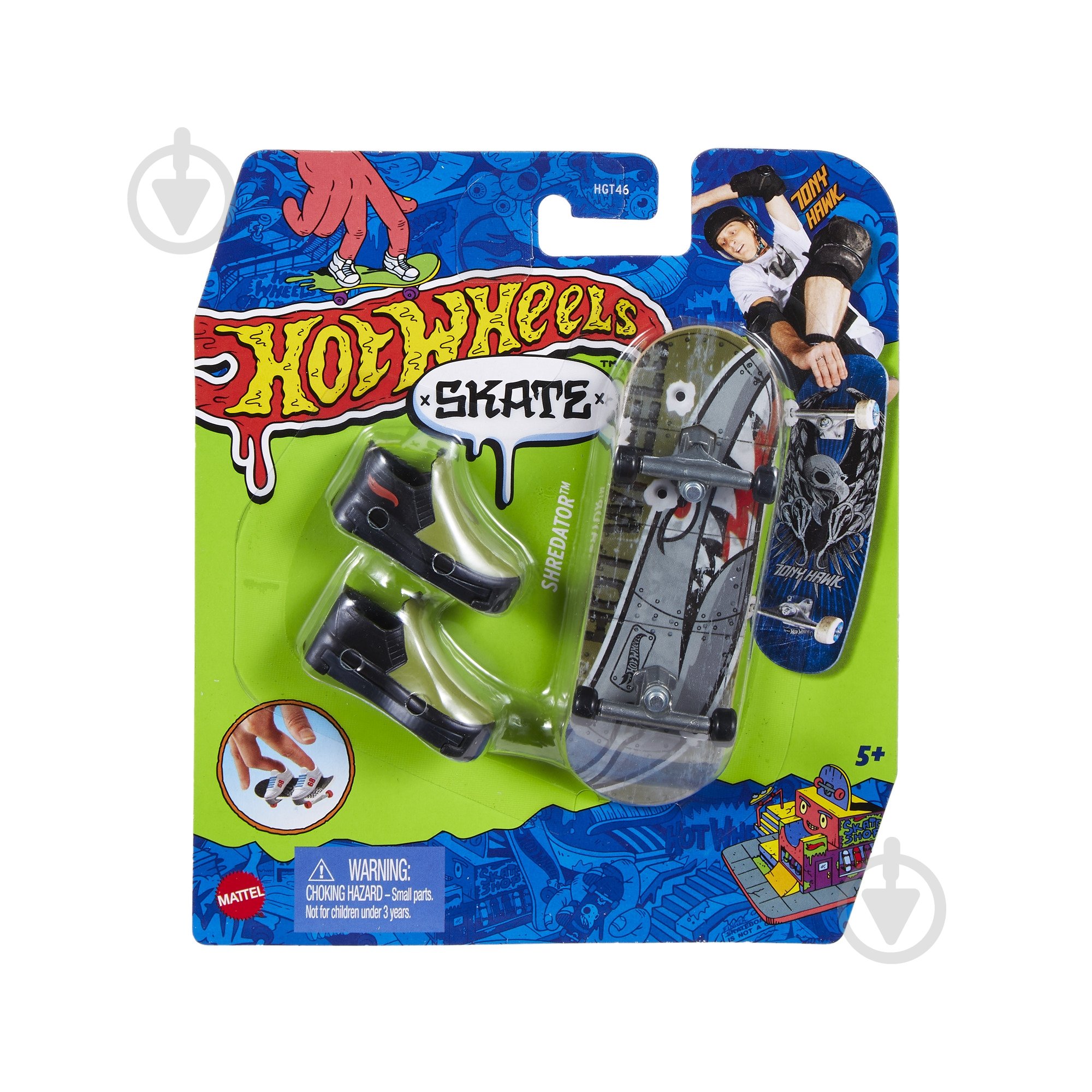 Ігровий набір Hot Wheels Скейт та взуття для пальчиків (в ас.) HGT46 - фото 36