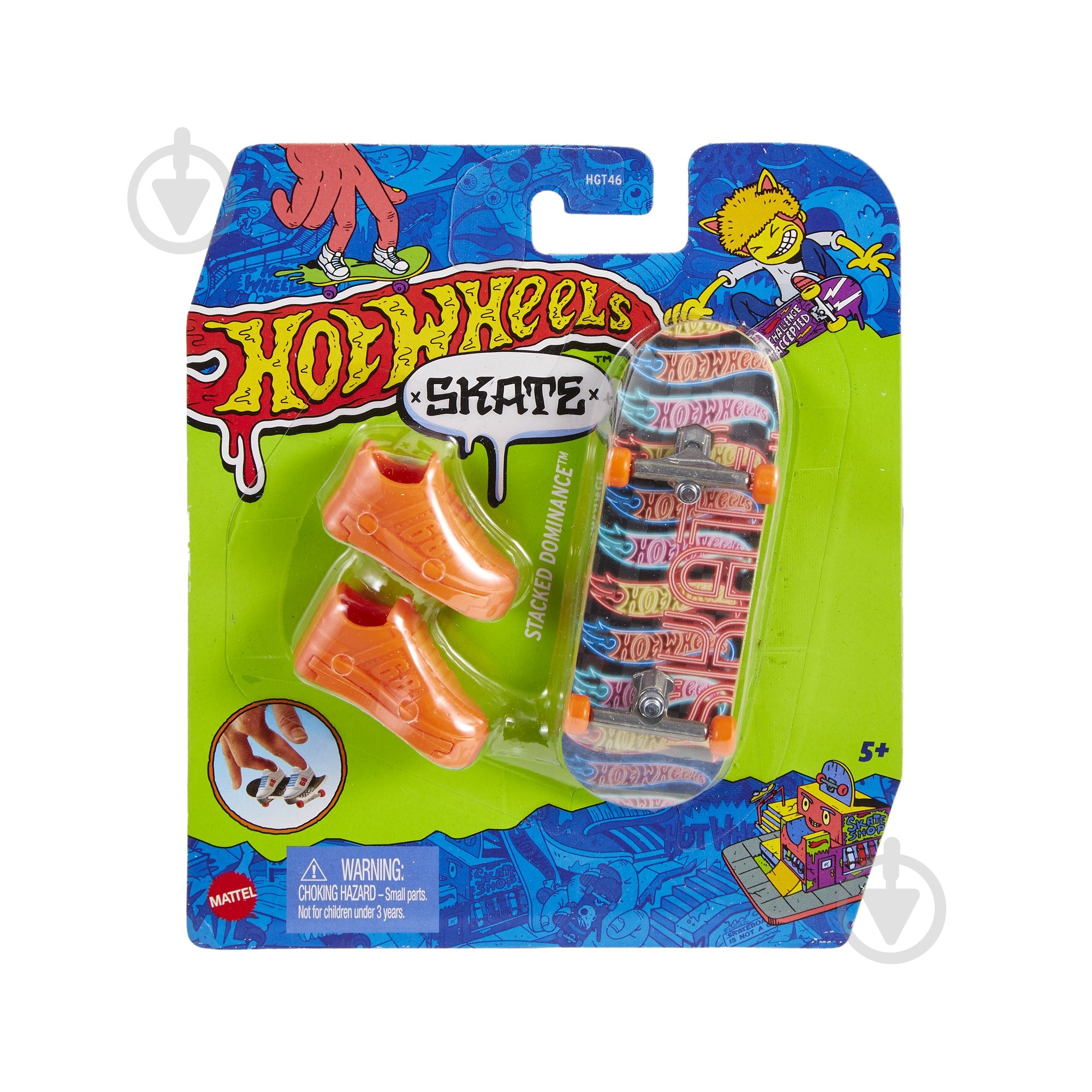 Ігровий набір Hot Wheels Скейт та взуття для пальчиків (в ас.) HGT46 - фото 34