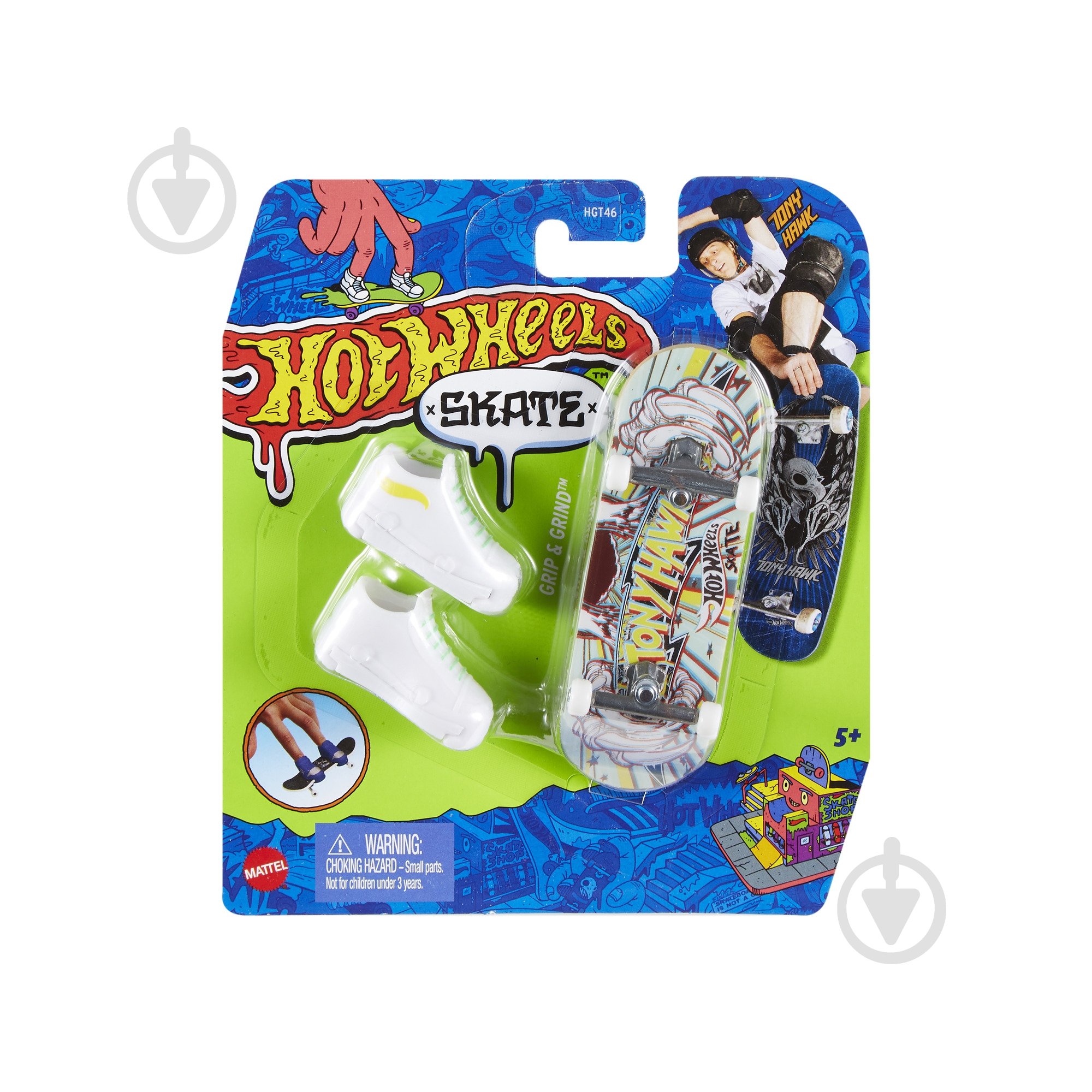 Ігровий набір Hot Wheels Скейт та взуття для пальчиків (в ас.) HGT46 - фото 44