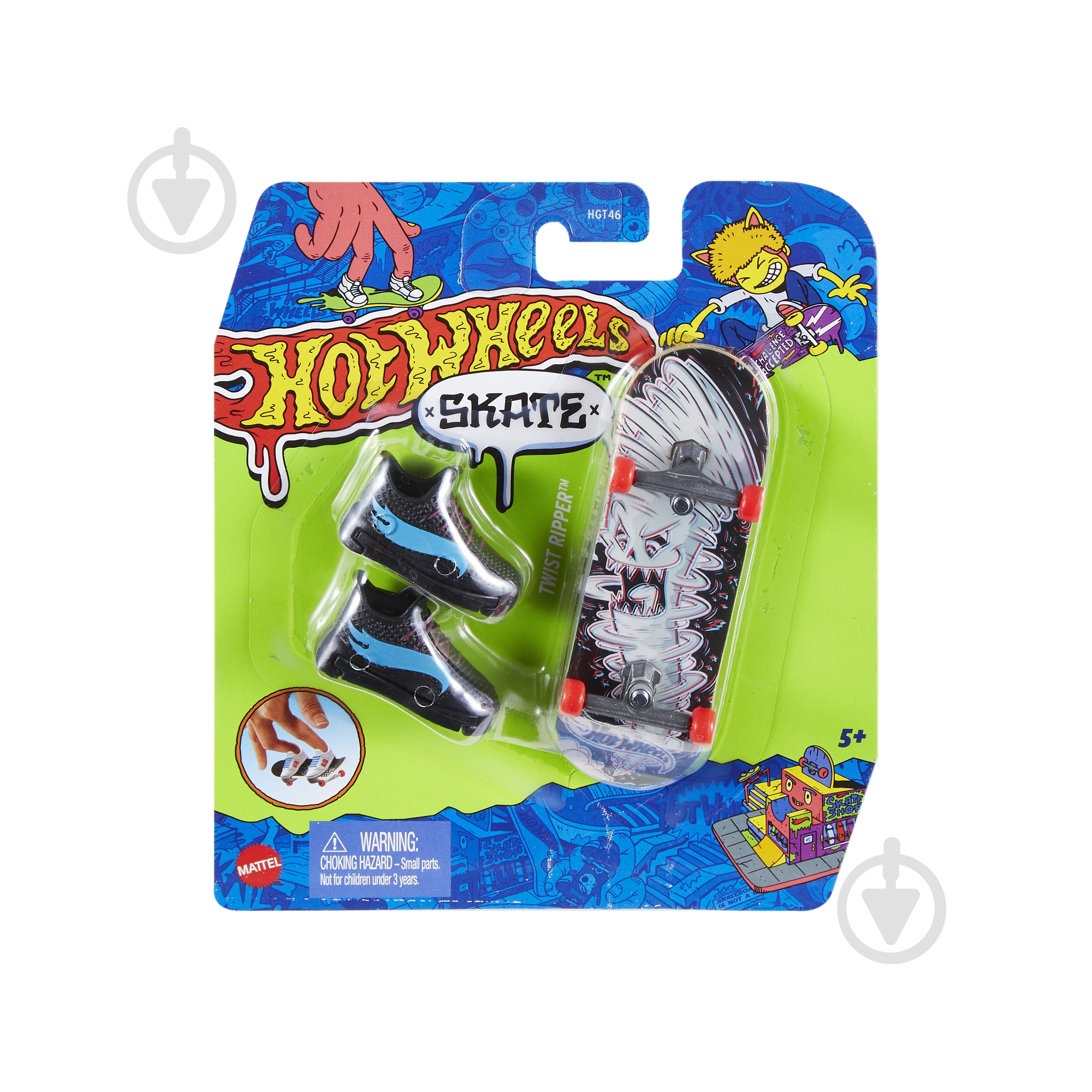 Ігровий набір Hot Wheels Скейт та взуття для пальчиків (в ас.) HGT46 - фото 39