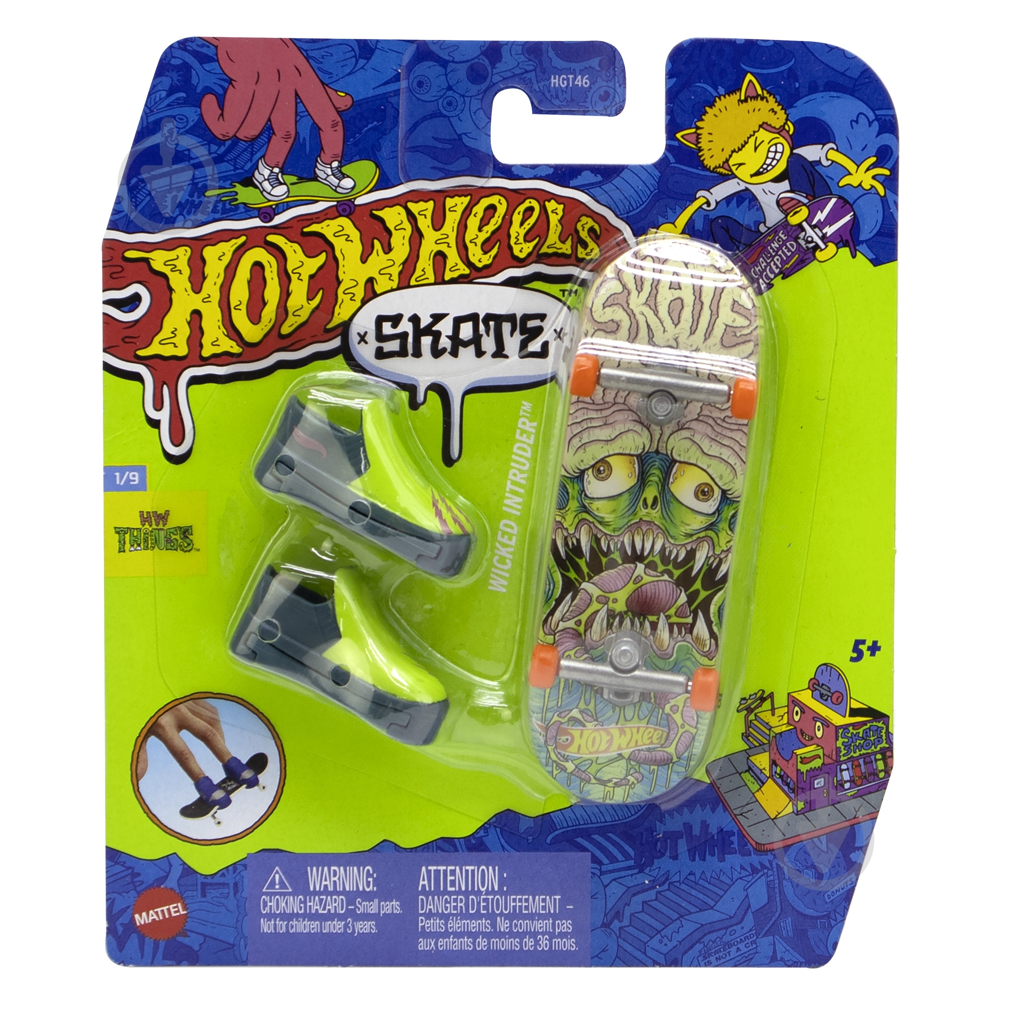 Ігровий набір Hot Wheels Скейт та взуття для пальчиків (в ас.) HGT46 - фото 42