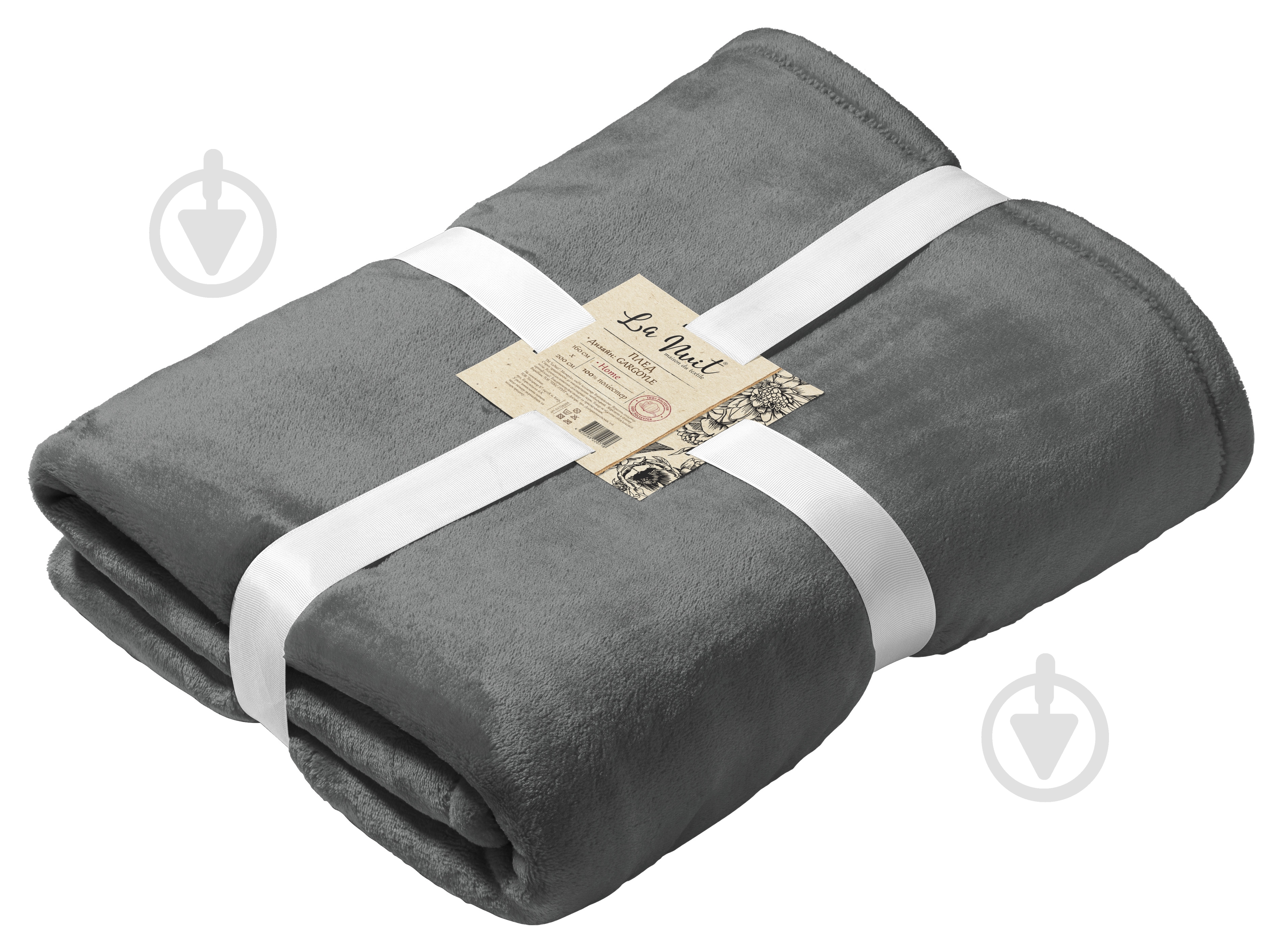 Плед GARGOYLE 160x200 см графит La Nuit - фото 1