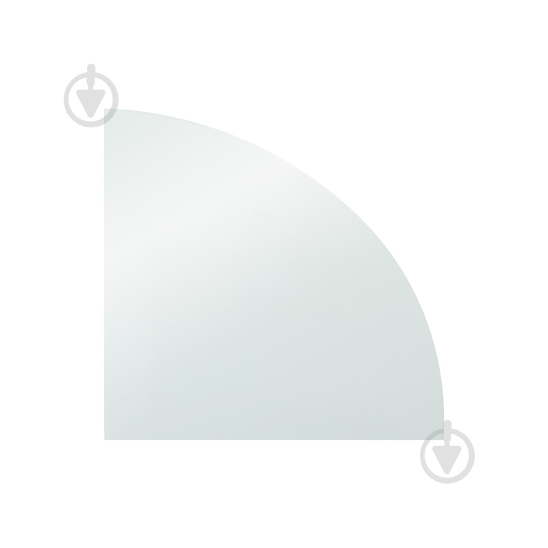 Полка стеклянная радиусная 250x серый металлик - фото 2