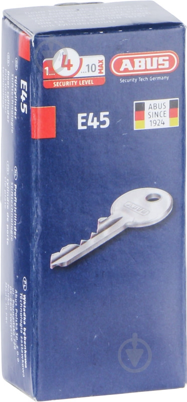 Циліндр Abus E45 30x40 ключ-ключ 70 мм матова латунь - фото 3 Циліндр Abus E45 30x40 ключ-ключ 70 мм матова латунь - фото 3
