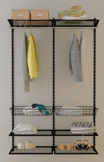 Гардеробная система Kolchuga 1200x2000x400 мм (1200-20-044) Black Edition черный - фото 2