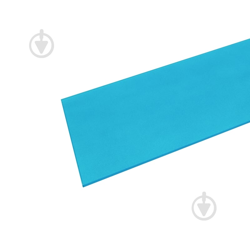 Полка стеклянная прямоугольная 400x150x6 мм бирюзовый - фото 2