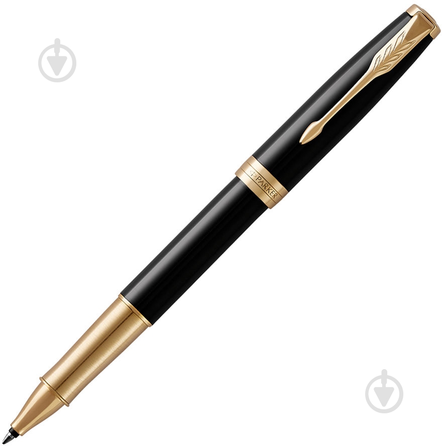 Ручка-роллер Parker Sonnet 17 Black Lacquer GT RB 86 022 - фото 1