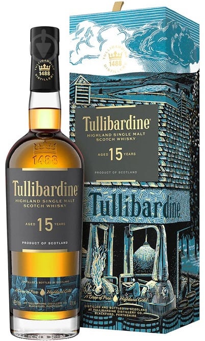 Виски Tullibardine 15yo 43% 0,7 л - фото 1