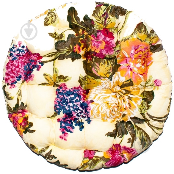 Подушка на стул Indigo Simple flowers 37х37х5 см - фото 1 Подушка на стул Indigo Simple flowers 37х37х5 см - фото 1