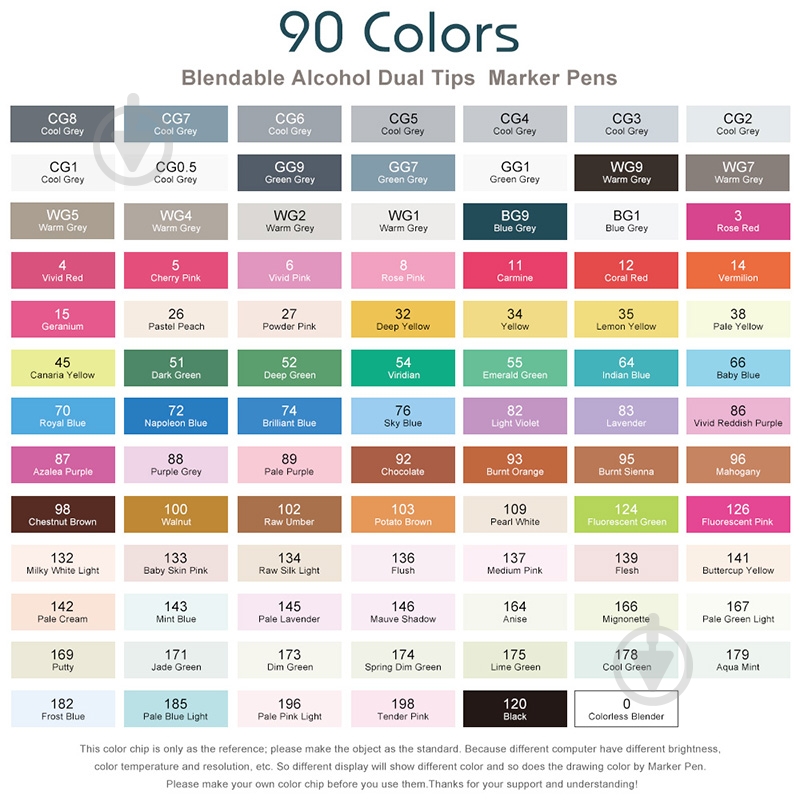 Набор спиртовых маркеров Arrtx Alp ASM-0290B 90 цветов LC302475 - фото 3 Набор спиртовых маркеров Arrtx Alp ASM-0290B 90 цветов LC302475 - фото 3