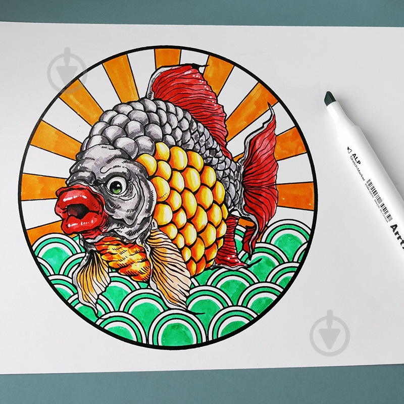 Набор спиртовых маркеров Arrtx Alp ASM-0290B 90 цветов LC302475 - фото 13 Набор спиртовых маркеров Arrtx Alp ASM-0290B 90 цветов LC302475 - фото 13