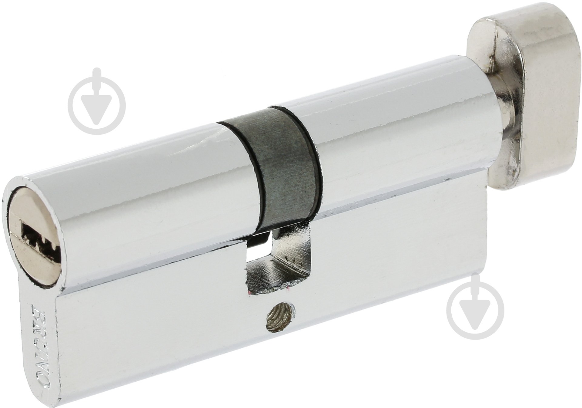 Цилиндр Bruno 35x35 ключ-вороток 70 мм хром - фото 1 Цилиндр Bruno 35x35 ключ-вороток 70 мм хром - фото 1