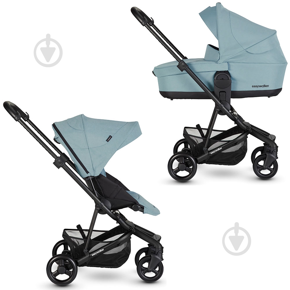 Коляска универсальная Easywalker 2в1 Charley FULL Glacier Blue - фото 1 Коляска универсальная Easywalker 2в1 Charley FULL Glacier Blue - фото 1