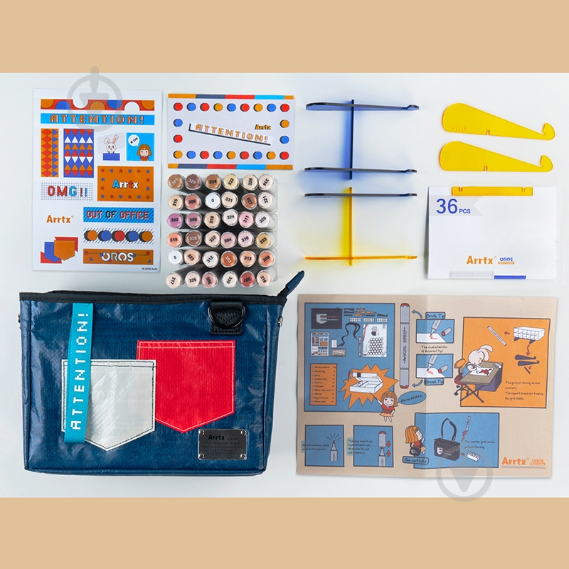 Набор маркеров Arrtx Oros ASM-03SK 36 цветов, оттенки кожи LC302390 - фото 5 Набор маркеров Arrtx Oros ASM-03SK 36 цветов, оттенки кожи LC302390 - фото 5