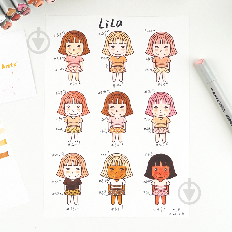 Набор маркеров Arrtx Oros ASM-03SK 36 цветов, оттенки кожи LC302390 - фото 8 Набор маркеров Arrtx Oros ASM-03SK 36 цветов, оттенки кожи LC302390 - фото 8