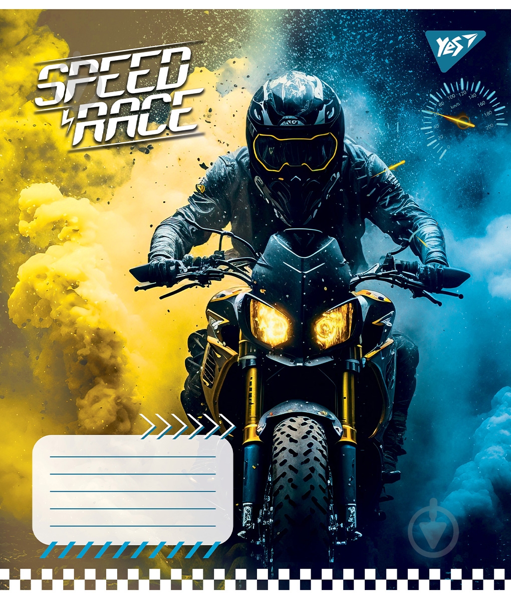 Зошит шкільний 24 аркуші клітинка Speed race (767293) YES - фото 3
