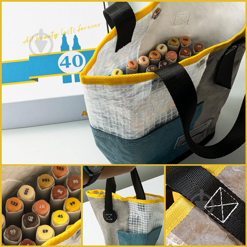 Набор спиртовых маркеров Arrtx OROS ASM-03YL 40 цветов, желтые оттенки LC302499 - фото 7 Набор спиртовых маркеров Arrtx OROS ASM-03YL 40 цветов, желтые оттенки LC302499 - фото 7