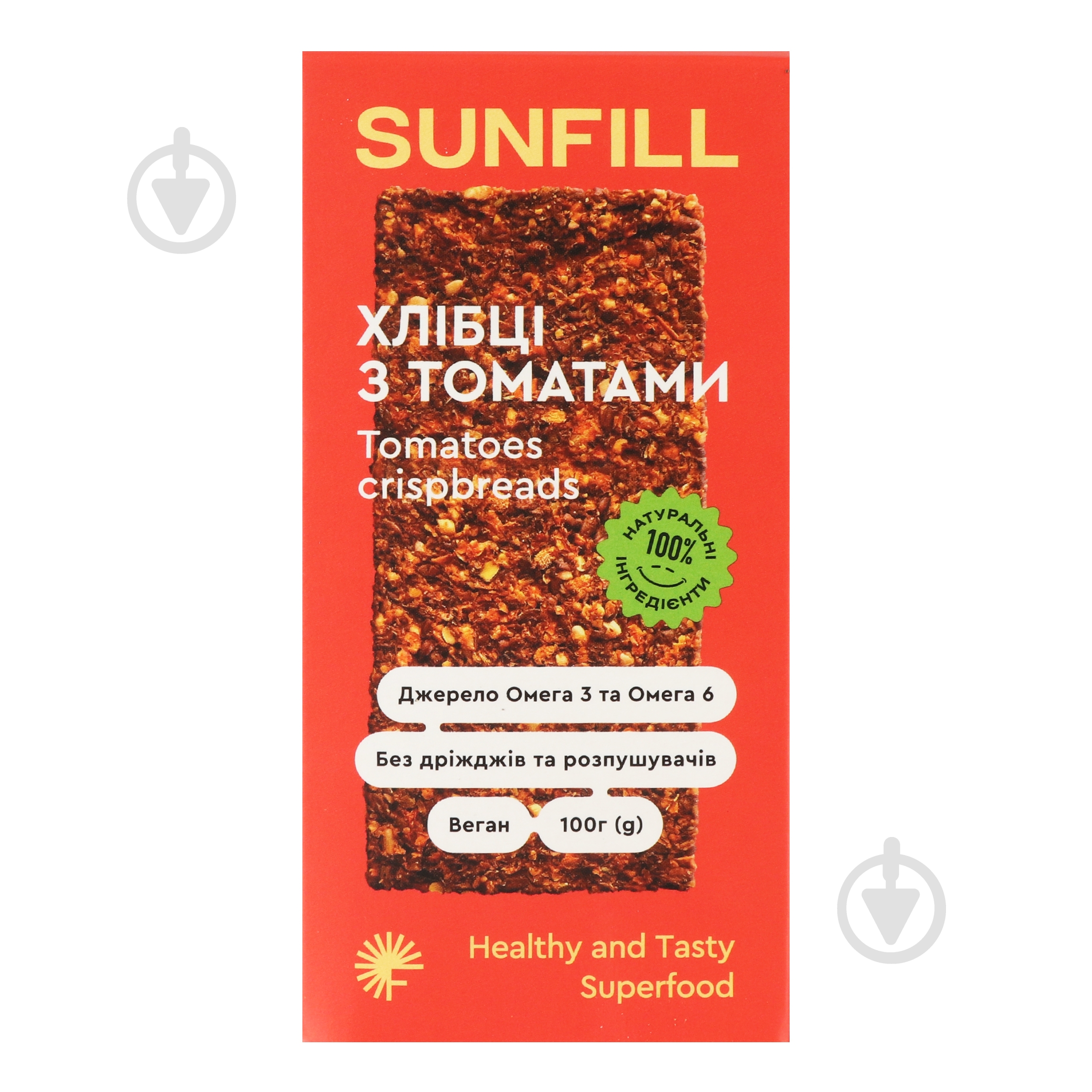Хлебцы Sunfill с томатами 100 г - фото 2 Хлебцы Sunfill с томатами 100 г - фото 2