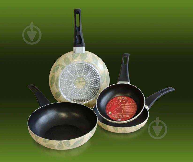 Сковорода Domo LADY'S 24 см A13 листья - фото 4