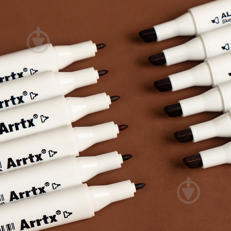 Набір маркерів Arrtx Alp ASM-02-SK02 12 кольорів відтінки шкіри LC302604 - фото 7