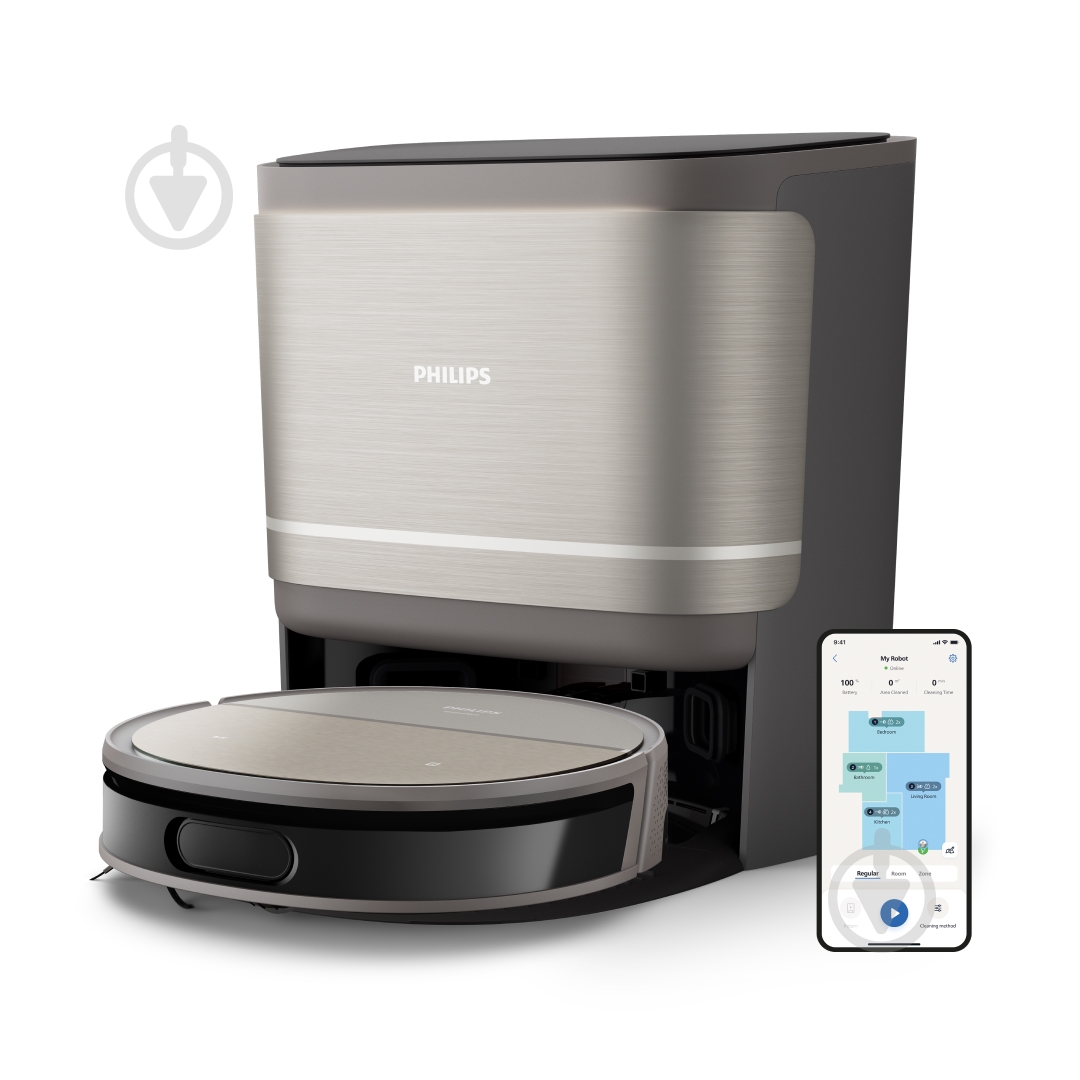 ВИТРИНА! Робот-пылесос моющий Philips XU9100/10 - фото 1 ВИТРИНА! Робот-пылесос моющий Philips XU9100/10 - фото 1