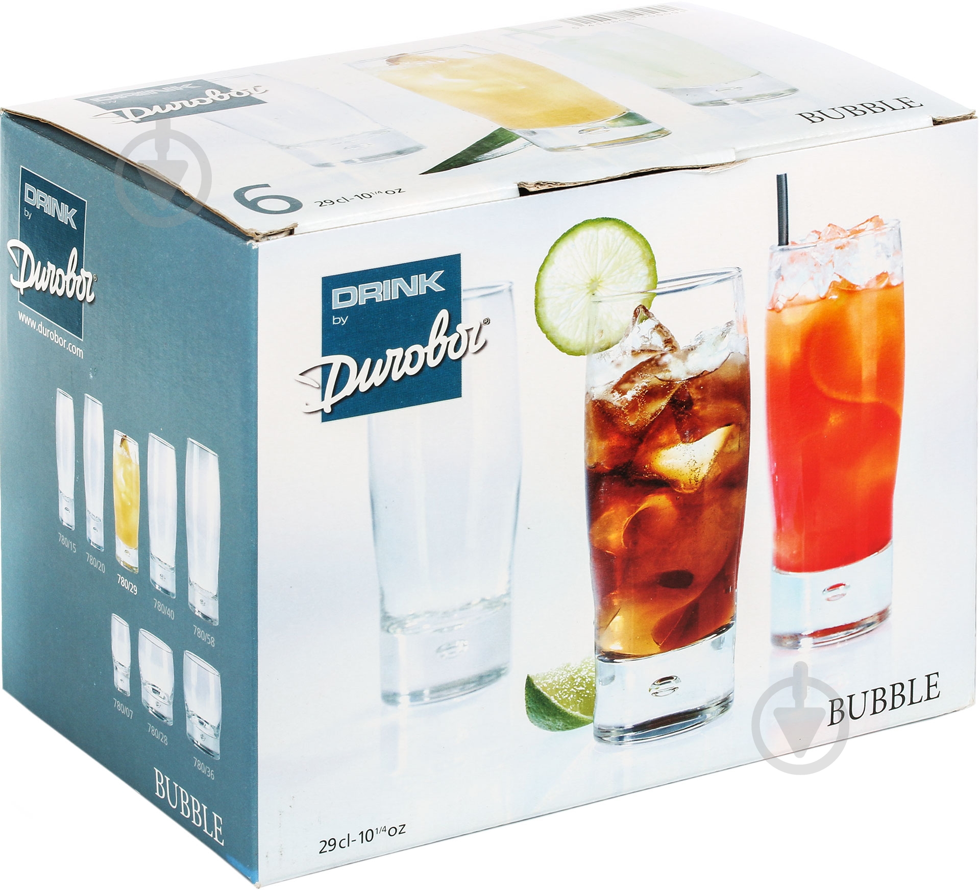Набор стаканов Durobor Bubble long drink 290 мл 6 шт. - фото 2