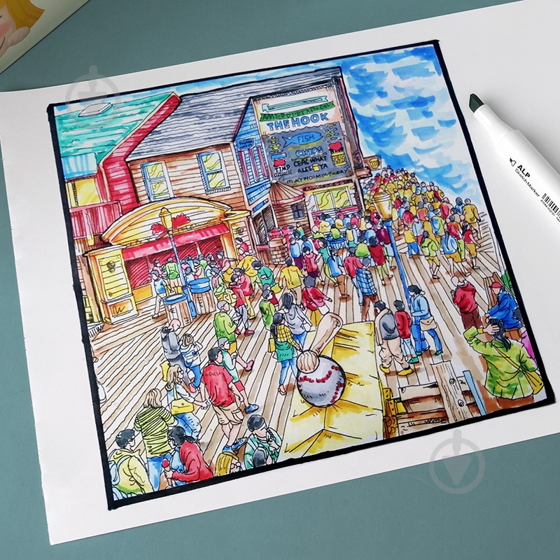 Набір маркерів Arrtx Alp ASM-02-PT01 40 кольорів пастельні відтінки LC302598 - фото 11