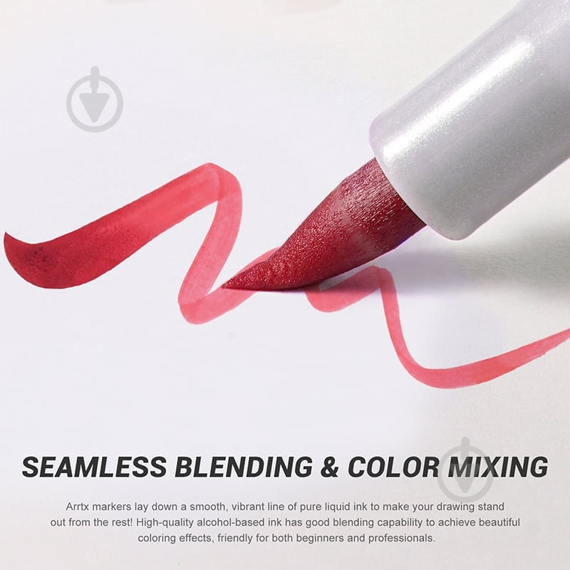 Набор маркеров Arrtx Oros ASM-03RD 24 цвета красные оттенки LC302536 - фото 4 Набор маркеров Arrtx Oros ASM-03RD 24 цвета красные оттенки LC302536 - фото 4