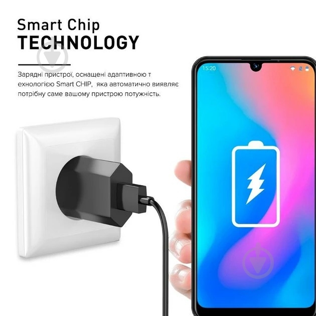 Зарядное устройство Luxe Cube 1 USB 1 A Black - фото 3 Зарядное устройство Luxe Cube 1 USB 1 A Black - фото 3