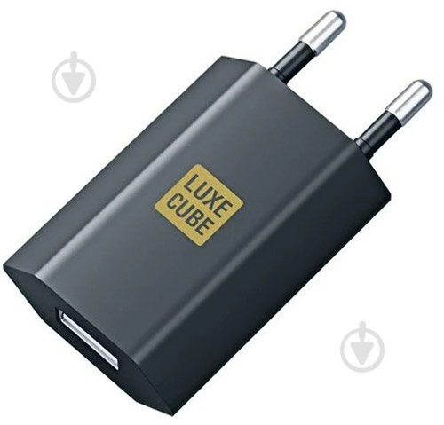 Зарядное устройство Luxe Cube 1 USB 1 A Black - фото 1 Зарядное устройство Luxe Cube 1 USB 1 A Black - фото 1
