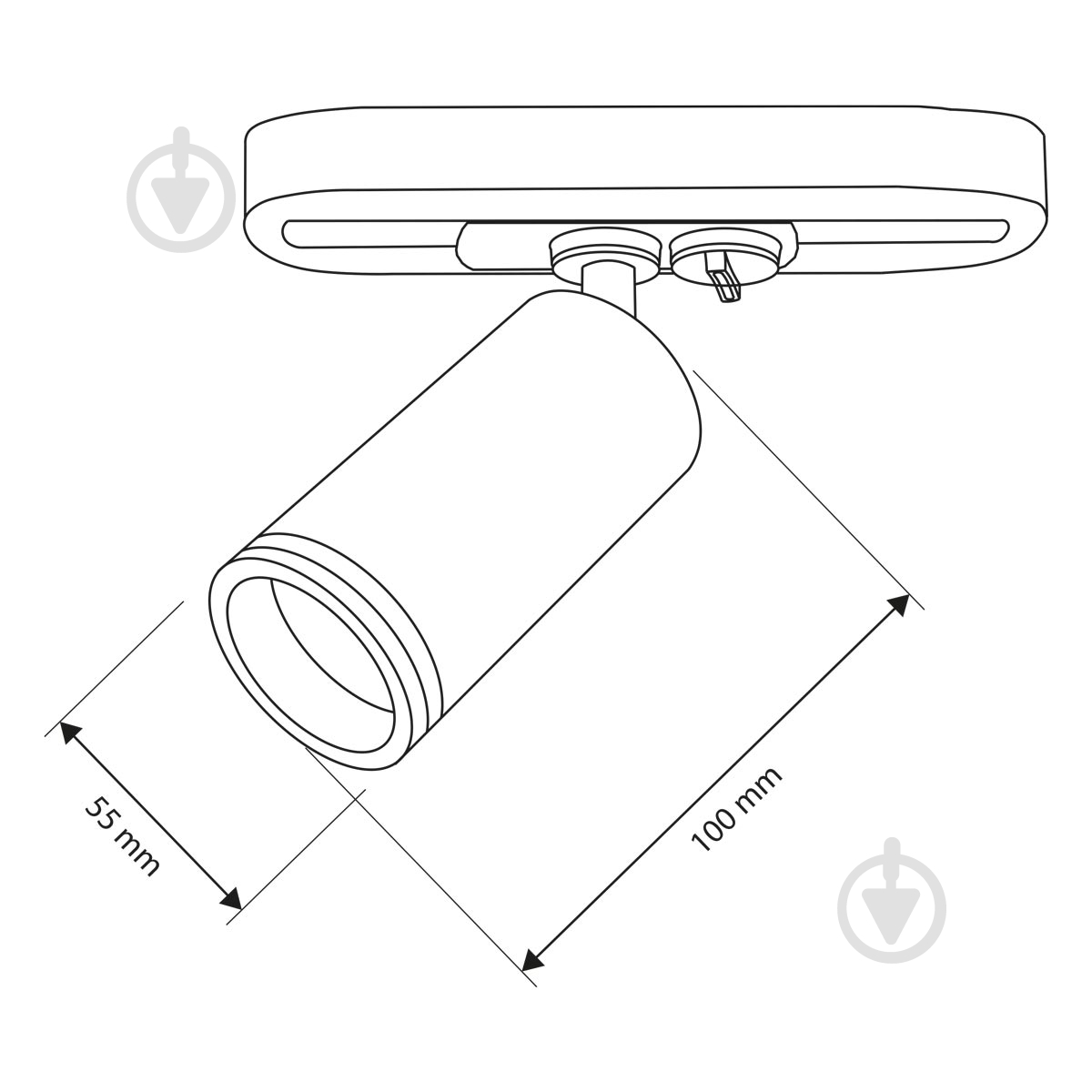 Трековый прожектор LIGHT SET KLEN LSTR 1055 12 Вт белый - фото 3