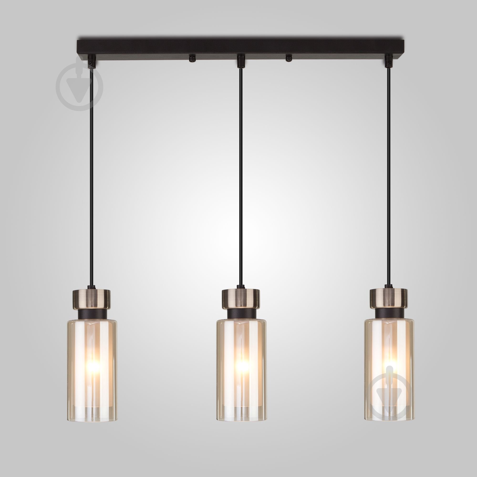 ВІТРИНА! Підвіс Strotskis Amado 50115/3 3x15 Вт E14 бронза/чорний 50115/3 (чорний) - фото 1